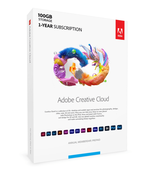 Adobe Creative Cloud 1 Year Subscription