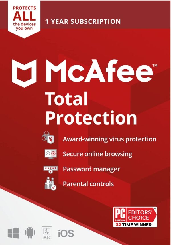 McAfee Total Protection Unlimited Device 1 Year